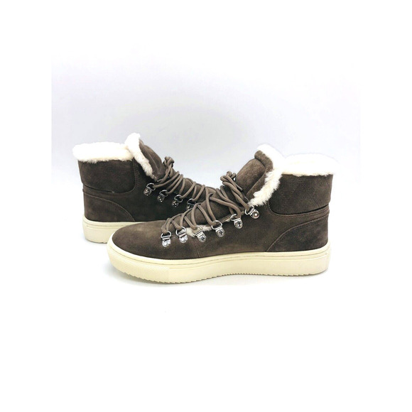 Marc Fisher Daisie Faux-Fur Sneakers- Ivory Multi Suede, US 10M - Picture 8 of 11
